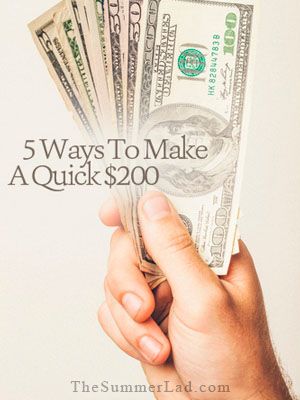 5-ways-to-make-a-quick-200-dollars